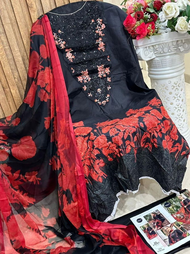 1159 Mehboob Tex Embroidery Patch Cotton Pakistani Suits Wholesale Online
